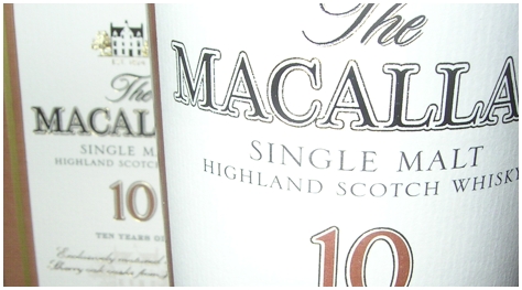macallan 10 single malt scotch whisky