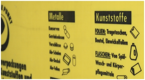 gelbe tonne grüner punkt gelbe tonne grüner punkt